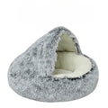 Colverro™ 2-in-1 Round Cat Bed and Cozy Plush Sleeping Bag