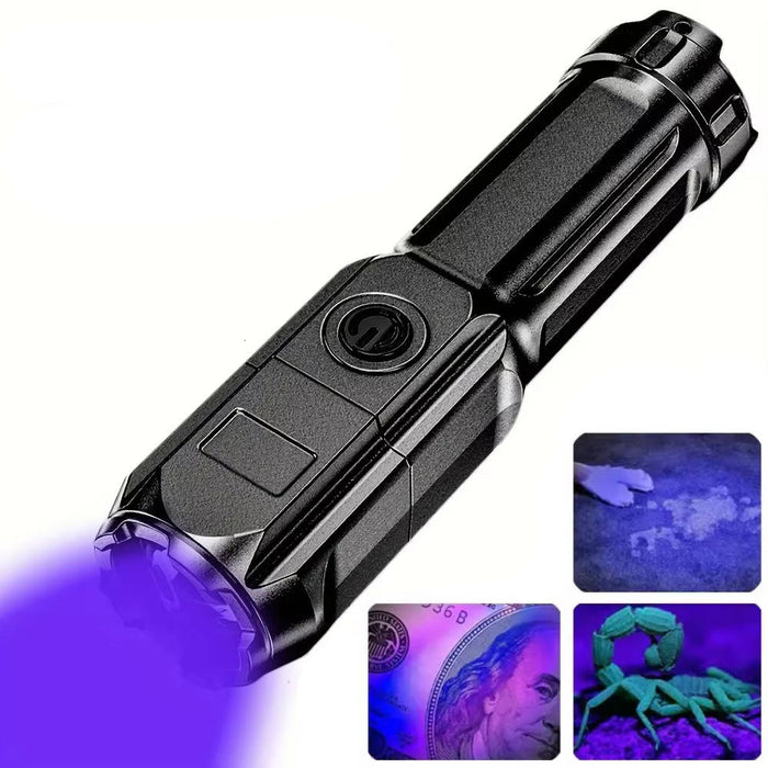 Colverro™ Rechargeable UV Flashlight with Zoom to Find Pet Stains