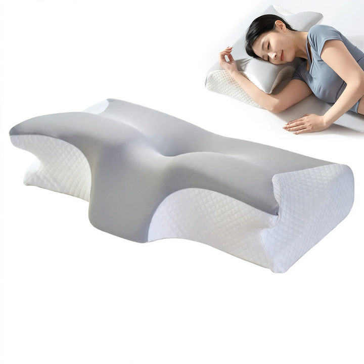 Colverro™ Contoured Butterfly Neck Pillow with Medium-Firm Memory Foam