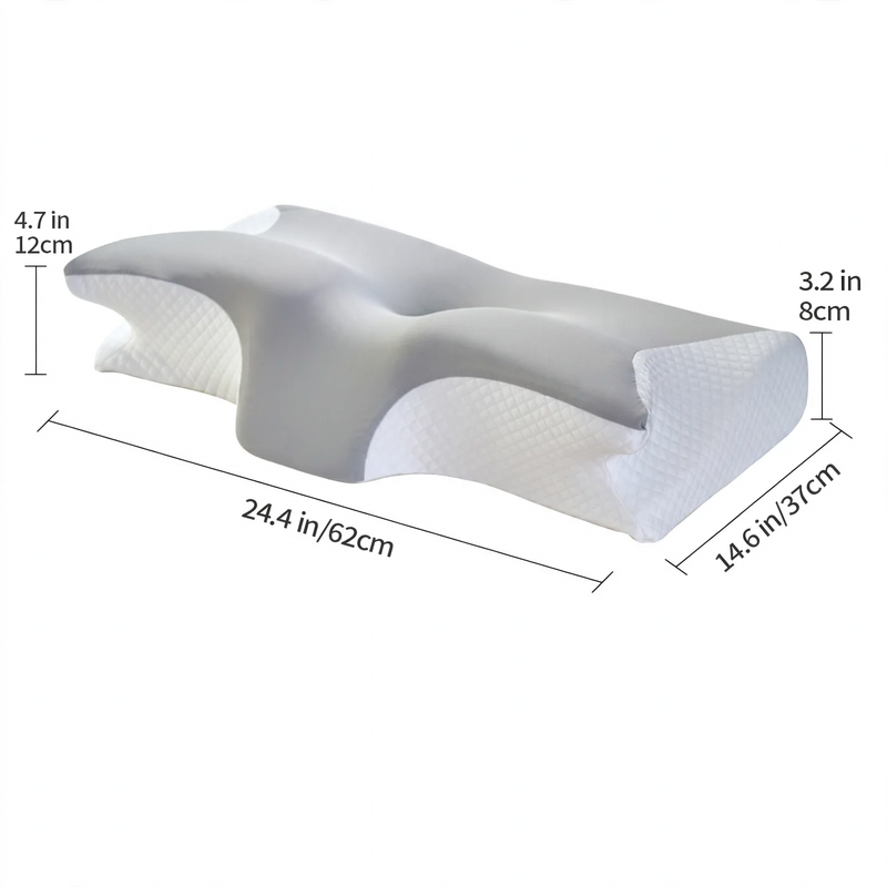 Colverro™ Contoured Butterfly Neck Pillow with Medium-Firm Memory Foam
