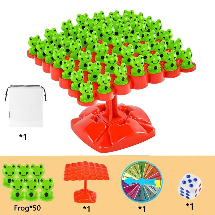 Colverro™ Frog Balance Math Game for Kids – Counting &amp; Stacking STEM Toy