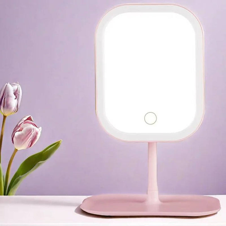 Colverro™ Travel Makeup Mirror with Lights and Three Color Modes