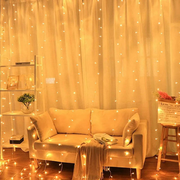 Colverro™ USB LED Curtain Lights with Remote for Walls and Windows
