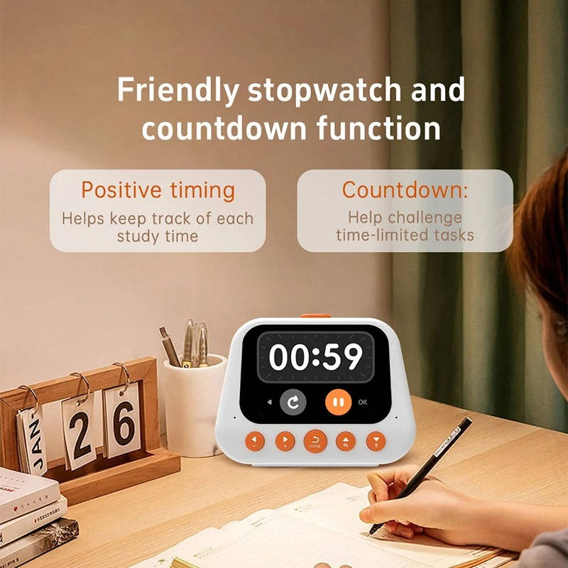 Colverro™ AI Talking Alarm Clock for Kids with Sleep Sounds and Study Timer