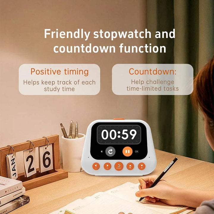 Colverro™ AI Talking Alarm Clock for Kids with Sleep Sounds and Study Timer