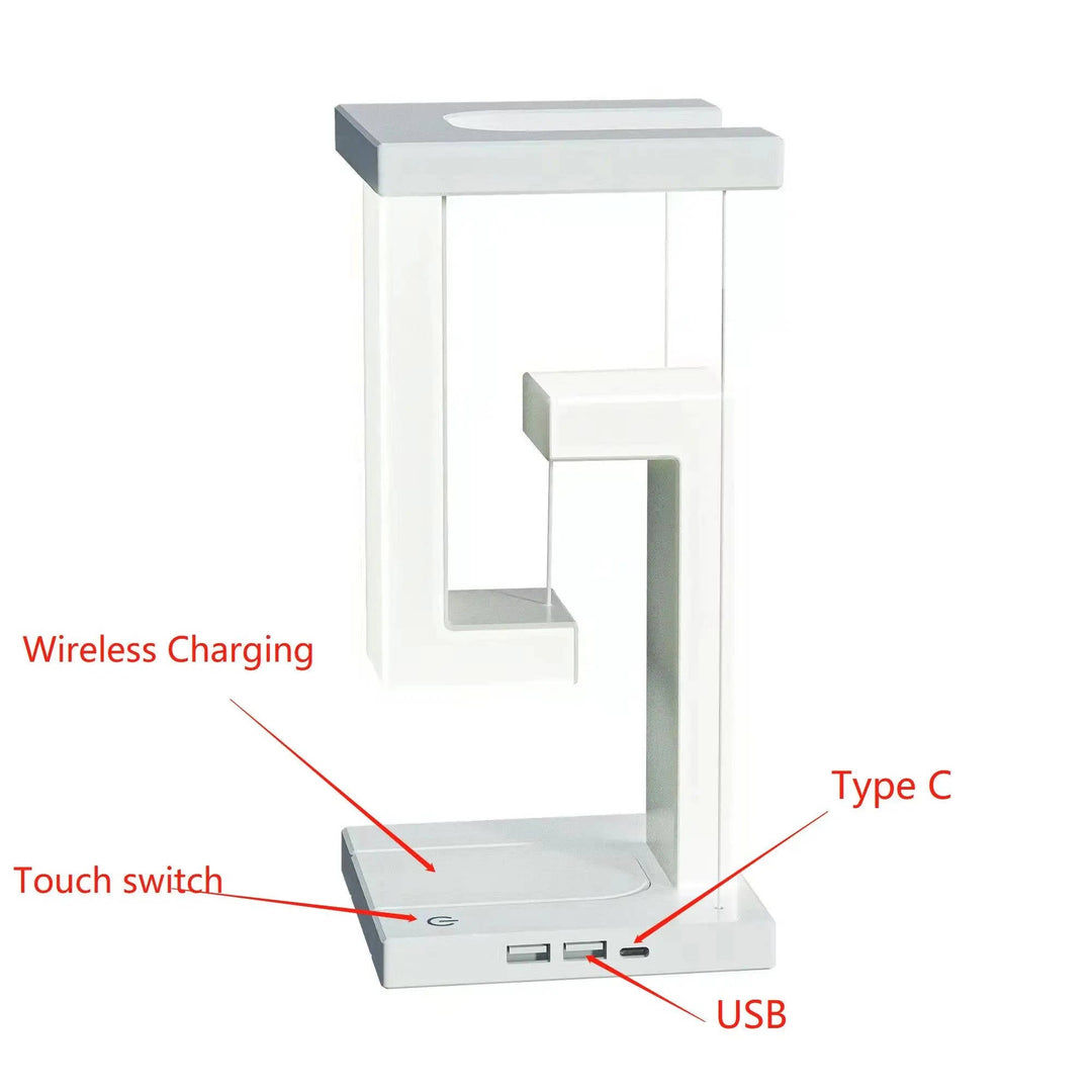 Colverro™ Floating Orb Desk Lamp with 10W Wireless Phone Charger
