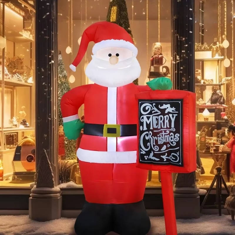 Colverro™ Inflatable Climbing Santa with LED Lights for Your Yard