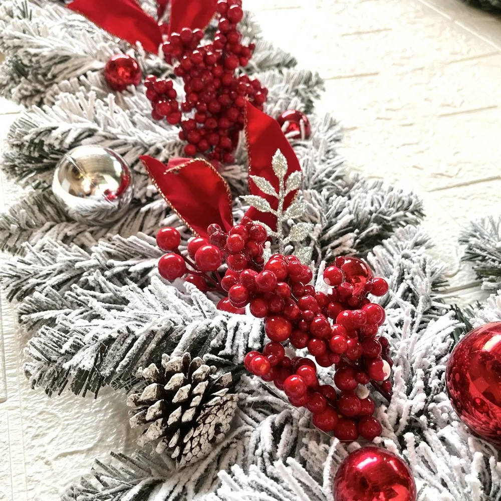 Colverro™ Complete Christmas Front Door Decoration Set with Wreath