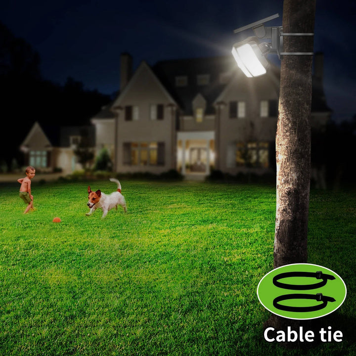 Colverro™ Solar Flood Light with Motion Sensor and 3 Adjustable Light Heads