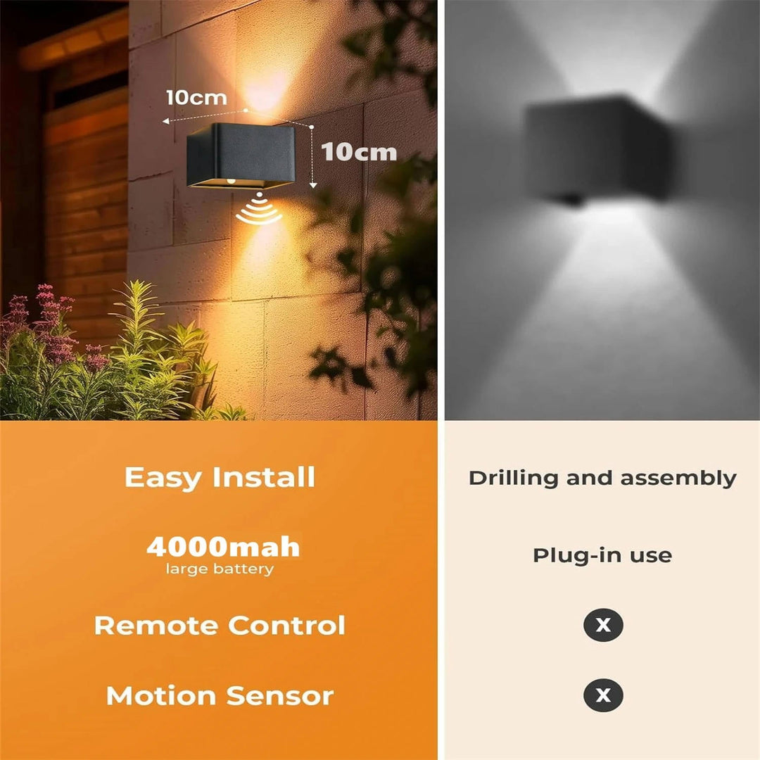 Colverro™ Rechargeable Motion Sensor Wall Light with Remote