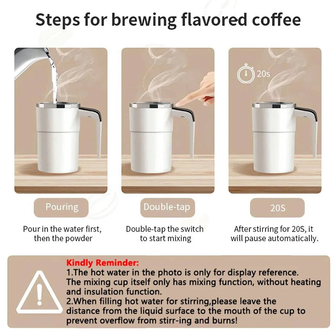 Colverro™ Self-Stirring Heated Travel Mug with Live Temperature Display