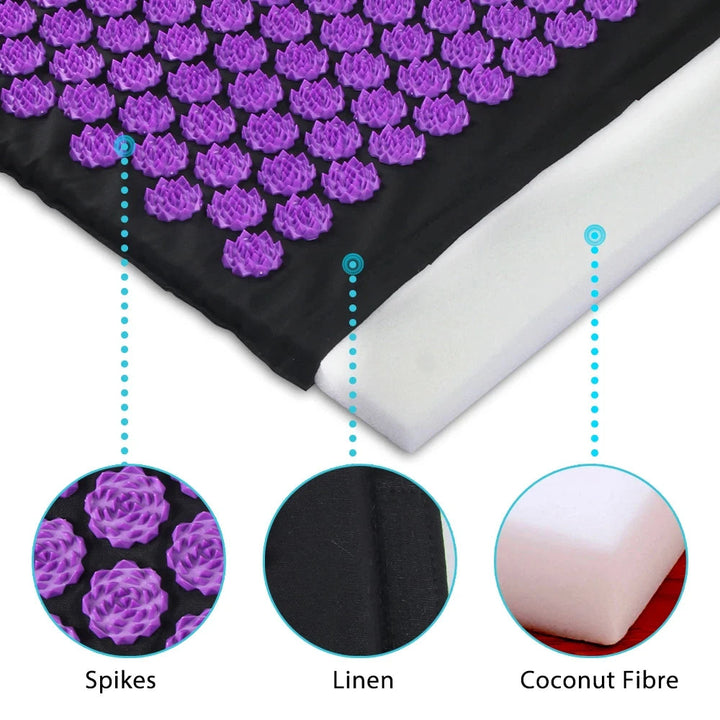 Colverro™ Acupressure Mat and Pillow Set for At-Home Relaxation