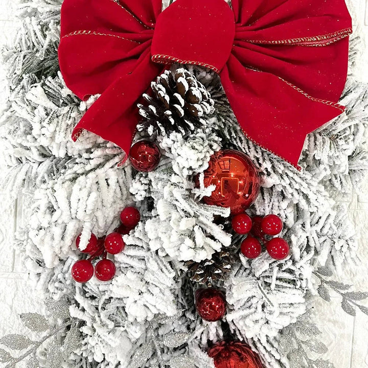 Colverro™ Complete Christmas Front Door Decoration Set with Wreath