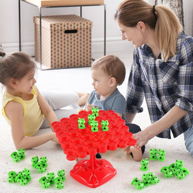 Colverro™ Frog Balance Math Game for Kids – Counting &amp; Stacking STEM Toy