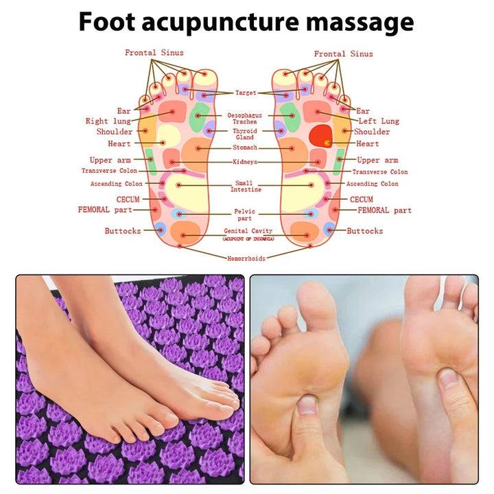 Colverro™ Acupressure Mat and Pillow Set for At-Home Relaxation