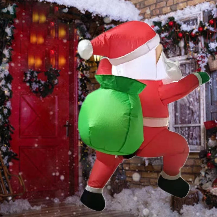 Colverro™ Inflatable Climbing Santa with LED Lights for Your Yard