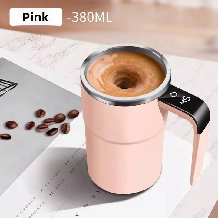 Colverro™ Self-Stirring Heated Travel Mug with Live Temperature Display