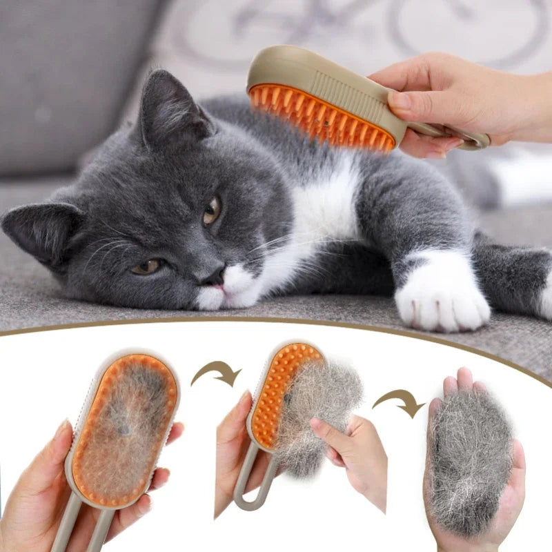 Colverro™ 3-in-1 Steam Grooming Brush for Cats and Dogs