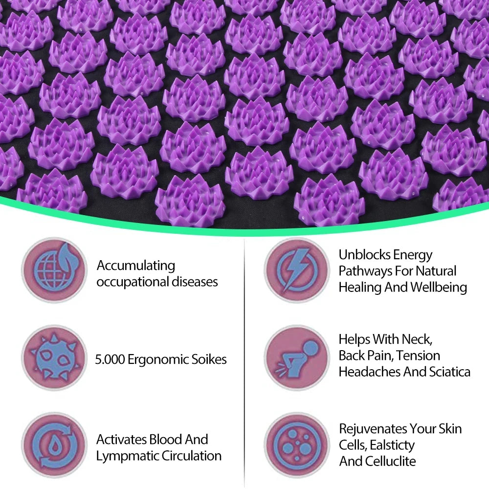 Colverro™ Acupressure Mat and Pillow Set for At-Home Relaxation