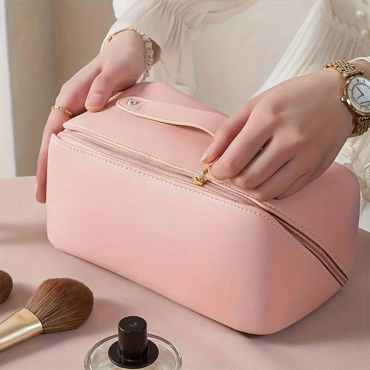 Colverro™ Waterproof Travel Makeup Bag That Opens Flat