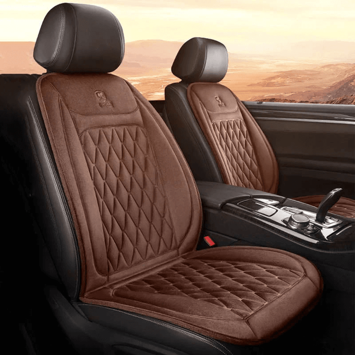 Colverro™ Heated Car Seat Cover 12V/24V with 30–65℃ Control
