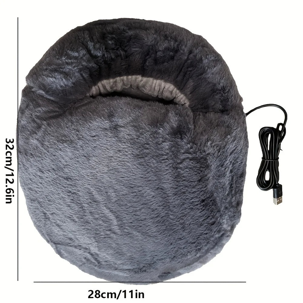 Colverro™ Soft Velvet USB Foot Warmer for Desk and Couch