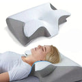 Colverro™ Ergonomic Memory Foam Neck Pillow for Restful Sleep