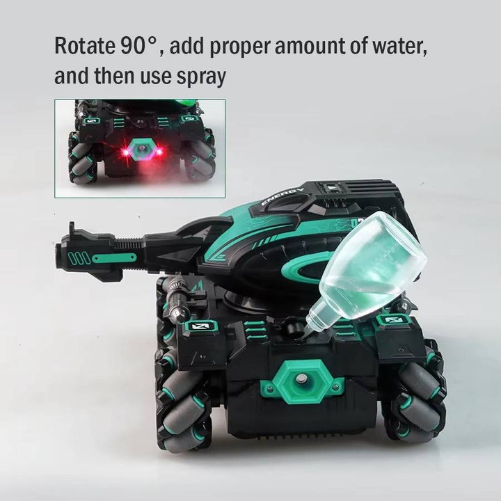 Colverro™ Water-Spraying RC Stunt Tank with Wrist Watch Remote