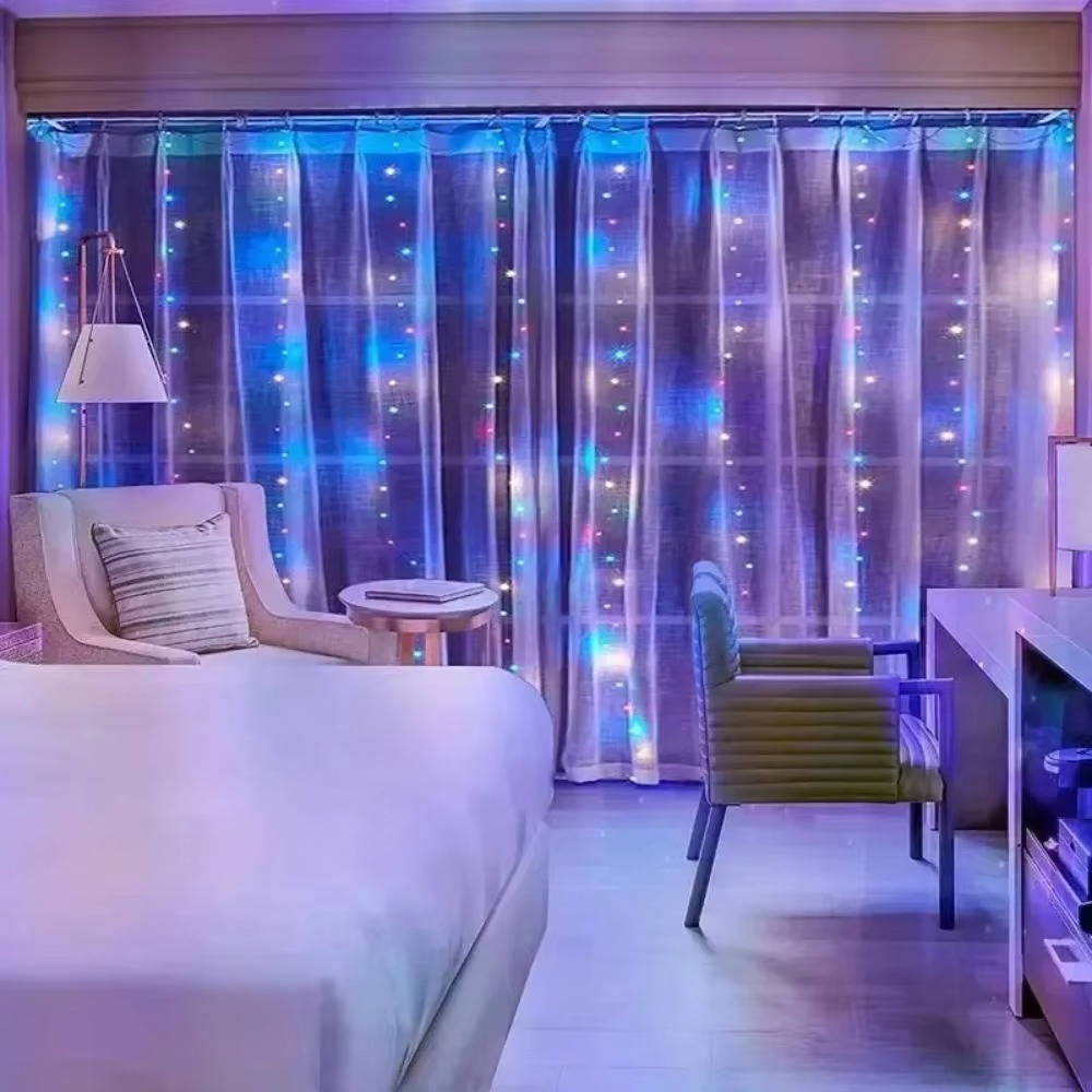 Colverro™ USB LED Curtain Lights with Remote for Walls and Windows