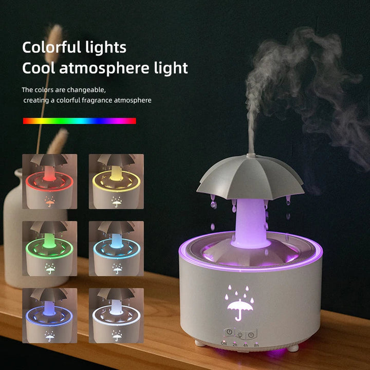 Colverro™ Umbrella Water Drop Humidifier and Aroma Diffuser with LED