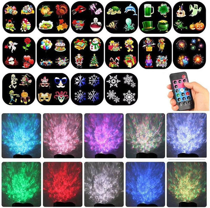 Colverro™ Christmas Projector Light with 16 Slides and Remote