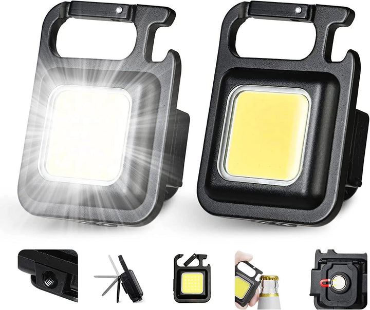 Colverro™ Mini 1800LM COB Keychain Flashlight with Magnetic Base