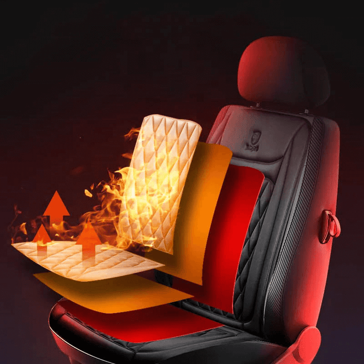 Colverro™ Heated Car Seat Cover 12V/24V with 30–65℃ Control