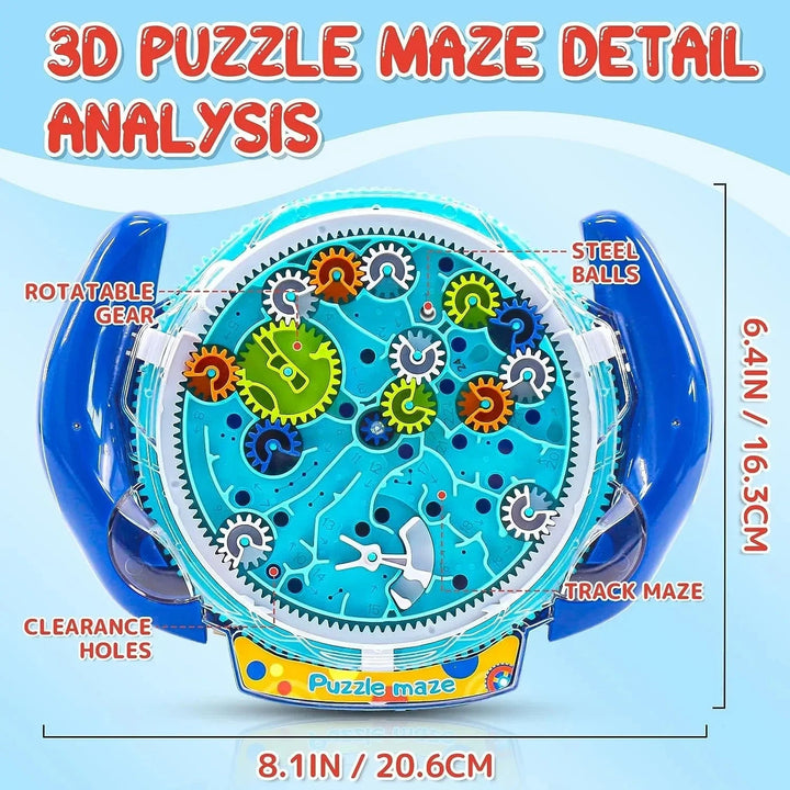 Colverro™ 3D Gear Maze Ball Puzzle – Brain Teaser Toy for Kids