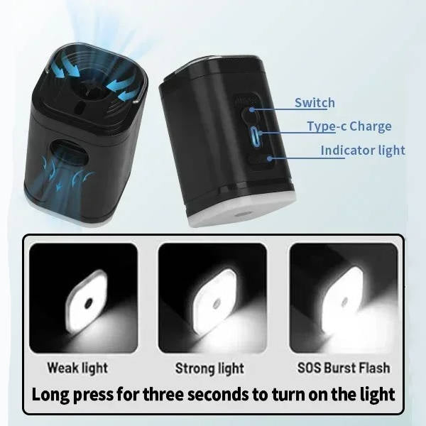 Colverro™ Travel Vacuum Pump with Two Compression Bags and Flashlight