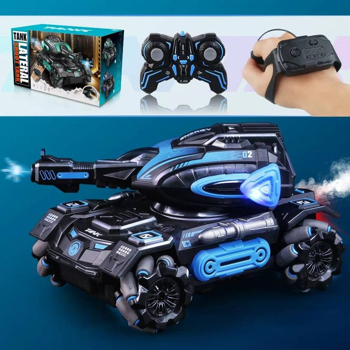 Colverro™ Water-Spraying RC Stunt Tank with Wrist Watch Remote