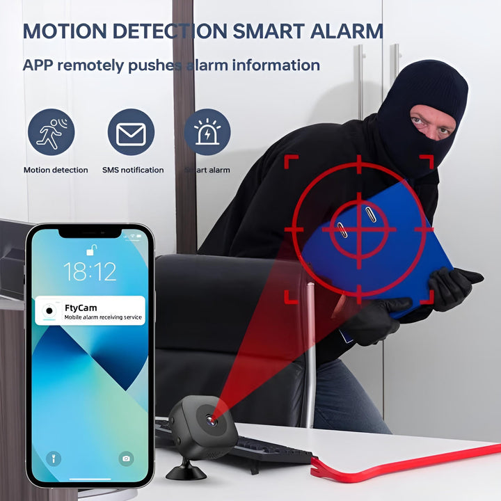 Colverro™ Mini WiFi Security Camera with Color Night Vision and Magnetic Mount