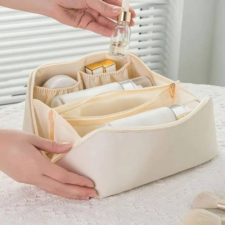 Colverro™ Waterproof Travel Makeup Bag That Opens Flat