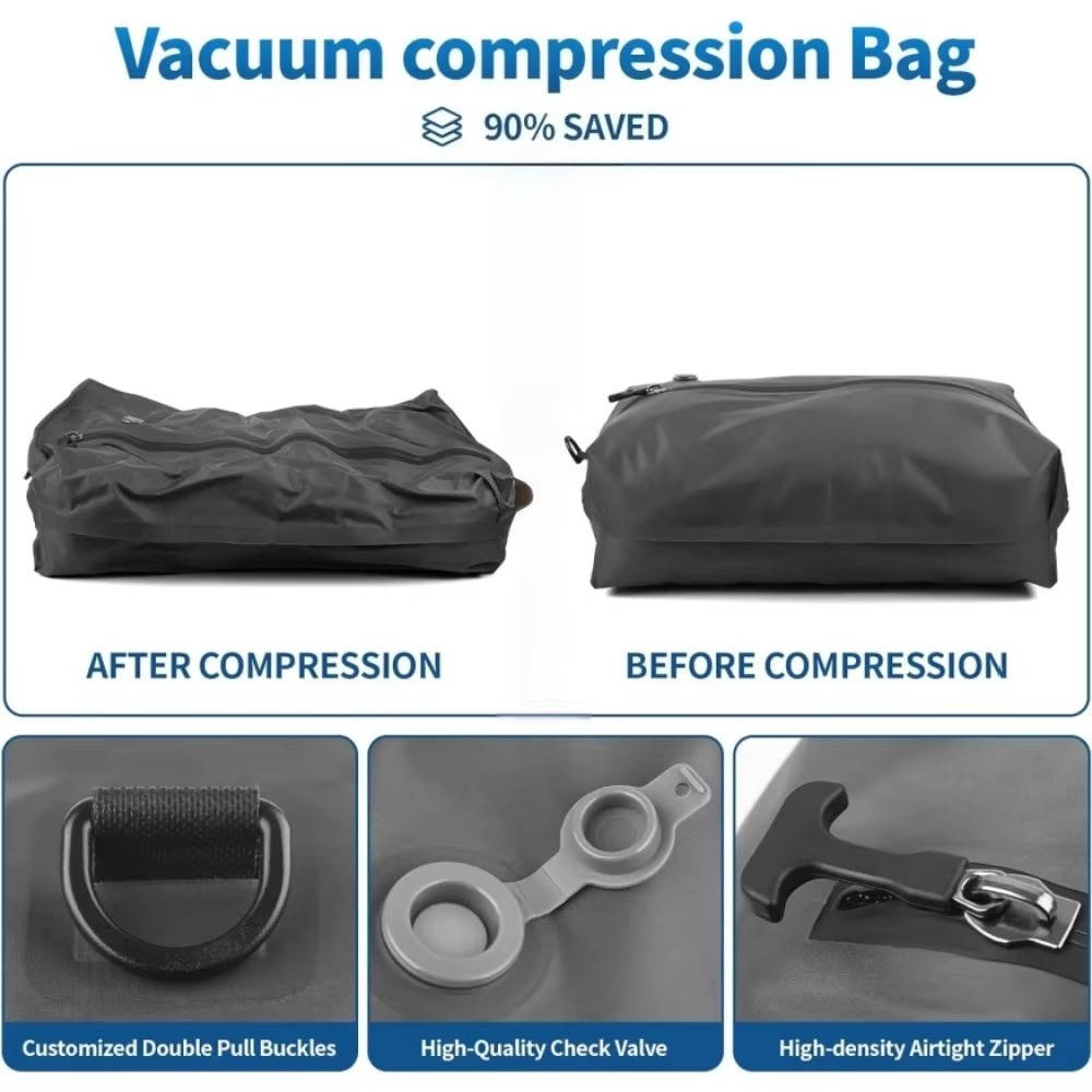Colverro™ Travel Vacuum Pump with Two Compression Bags and Flashlight