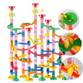 Colverro™ 133-Piece Marble Run Set with Translucent Tracks and Marbles