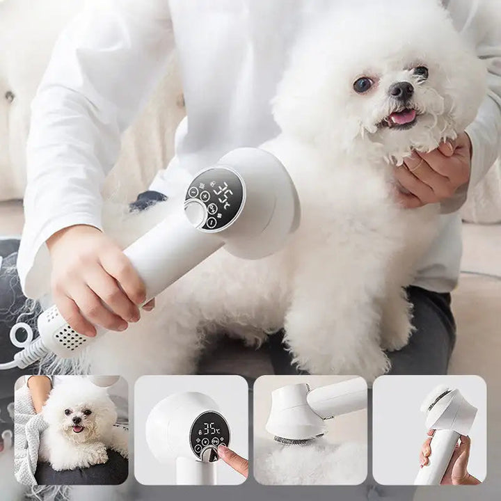 Colverro™ 2-in-1 Dog Hair Dryer with Slicker Brush and Quiet Airflow