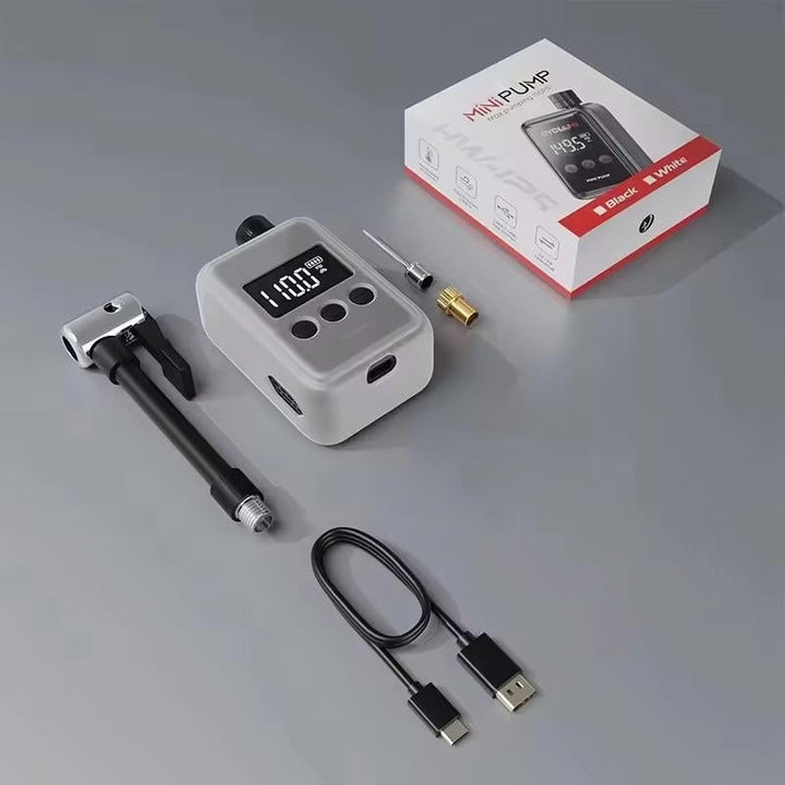 Colverro™ Electric Mini Bike Pump with Digital Display &amp; Auto Shutoff