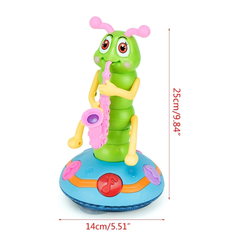Colverro™ Dancing Saxophone Caterpillar Toy with Music and Lights
