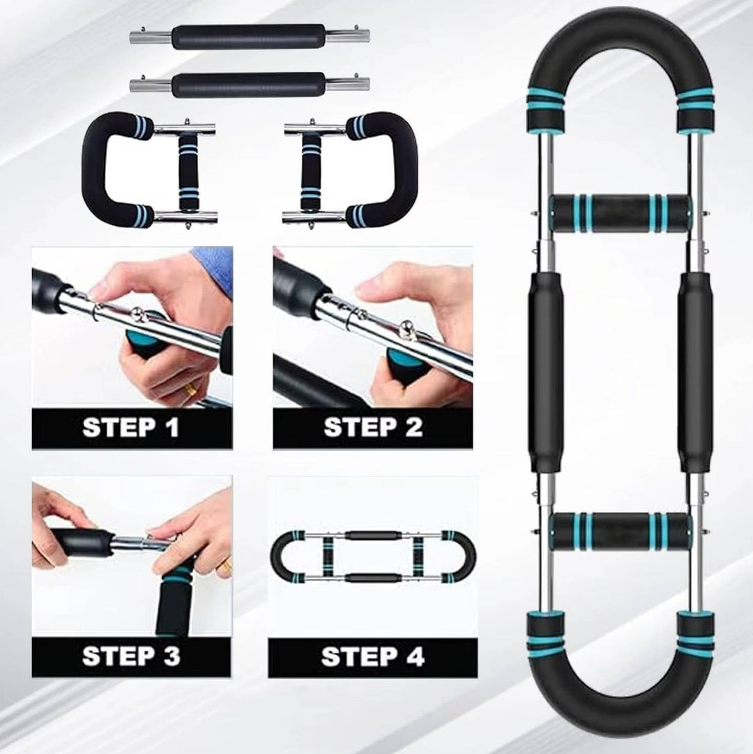 Colverro™ Adjustable Chest Expander Arm Trainer with 4 Resistance Springs