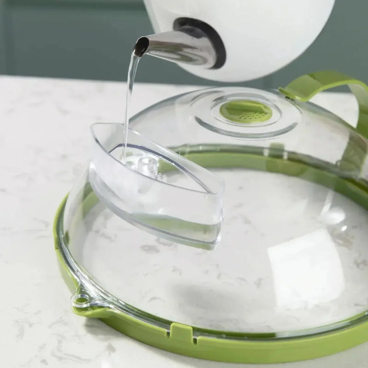 Colverro™ Microwave Splatter Cover with Built-In Water Steamer