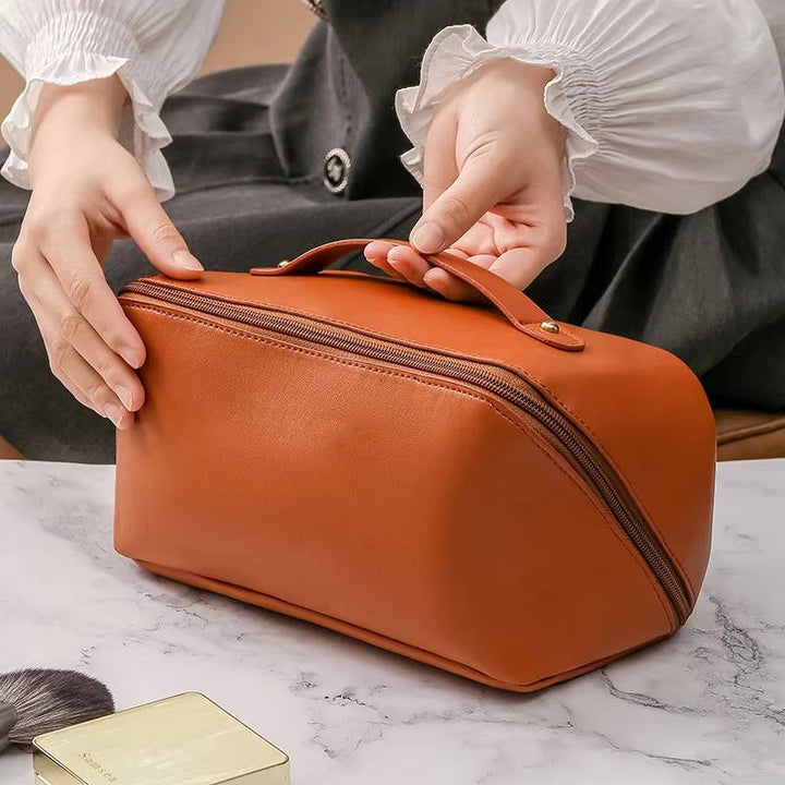Colverro™ Waterproof Travel Makeup Bag That Opens Flat