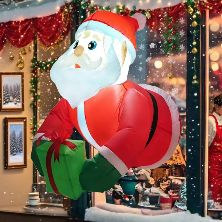 Colverro™ Inflatable Climbing Santa with LED Lights for Your Yard