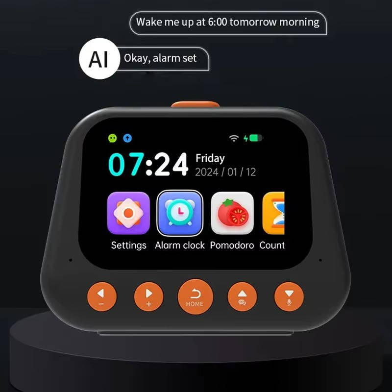 Colverro™ AI Talking Alarm Clock for Kids with Sleep Sounds and Study Timer