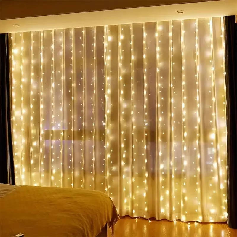 Colverro™ USB LED Curtain Lights with Remote for Walls and Windows