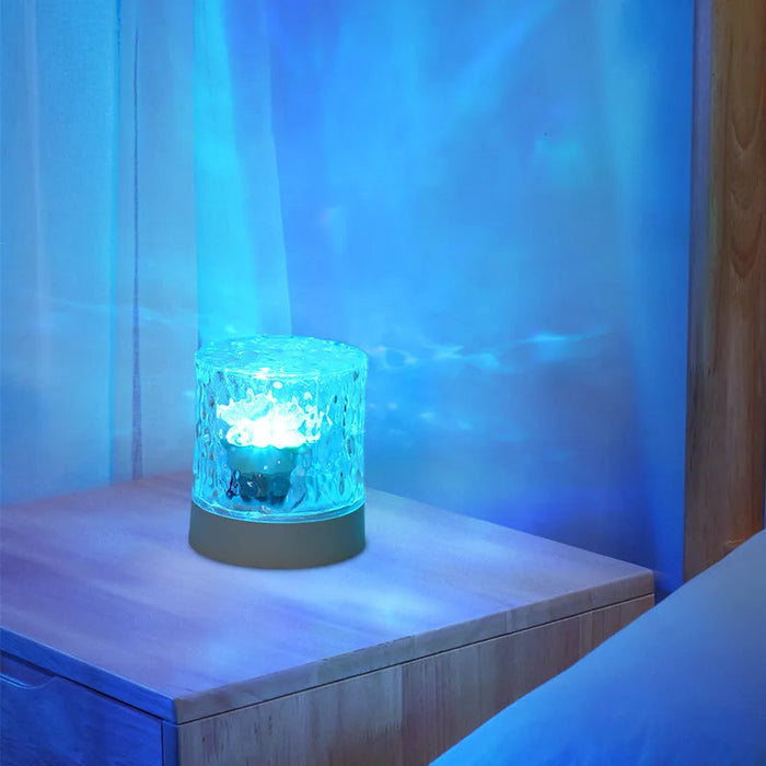 Colverro™ Crystal Ripple Night Light with Soothing Water Wave Projection